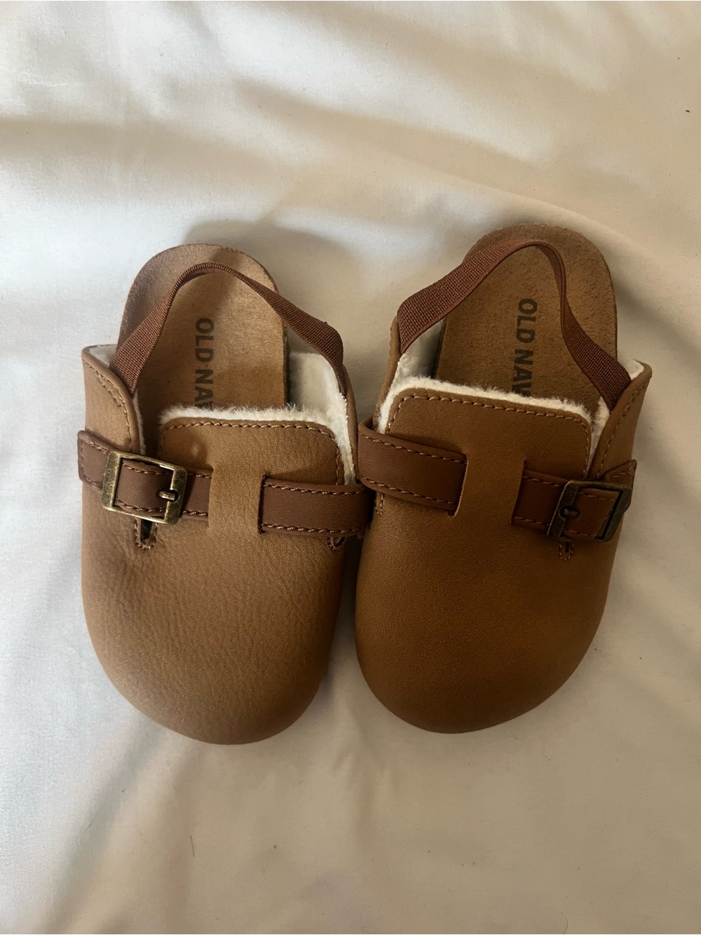 Old Navy Baby Brown Faux-Leather Slippers